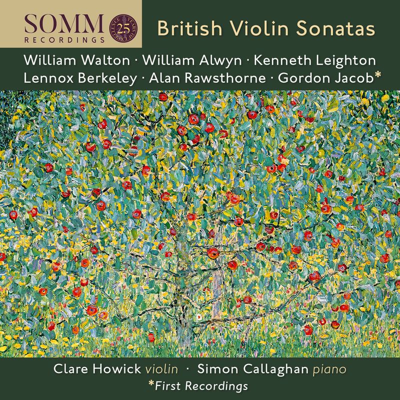 SOMM British Violin Sonatas cover